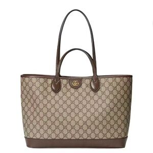 Gucci Beige and Brown Signature Tote